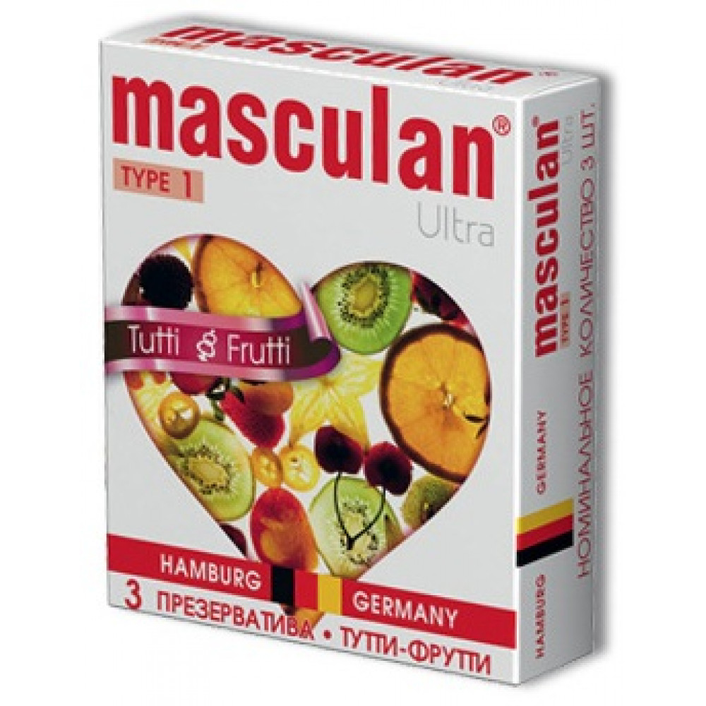 Жёлтые презервативы Masculan Ultra Tutti-Frutti с фруктовым ароматом - 3 шт. Жёлтые презервативы Masculan Ultra Tutti-Frutti с фруктовым ароматом - 3 шт.