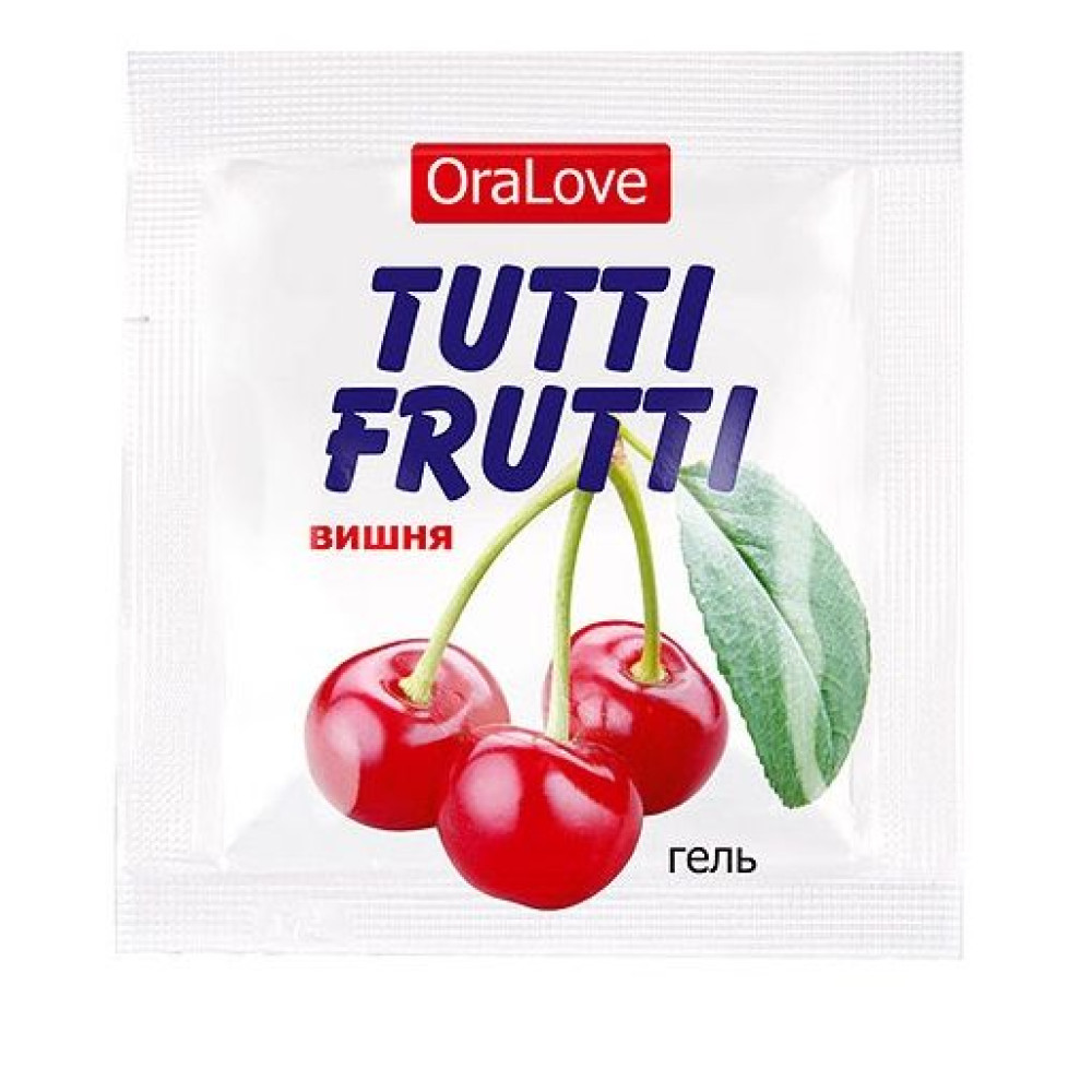 Пробник гель-смазки Tutti-frutti с вишнёвым вкусом - 4 гр. Пробник гель-смазки Tutti-frutti с вишнёвым вкусом - 4 гр.