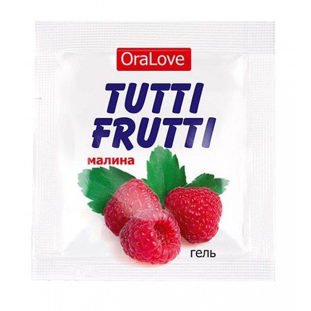 Пробник гель-смазки Tutti-frutti с малиновым вкусом - 4 гр. Пробник гель-смазки Tutti-frutti с малиновым вкусом - 4 гр.
