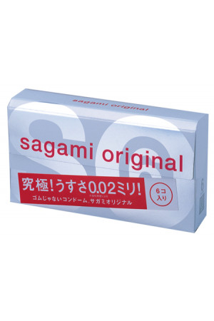 Ультратонкие презервативы Sagami Original 0.02 - 6 шт.