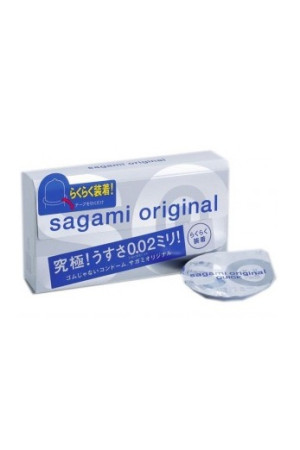 Ультратонкие презервативы Sagami Original 0.02 Quick - 6 шт.