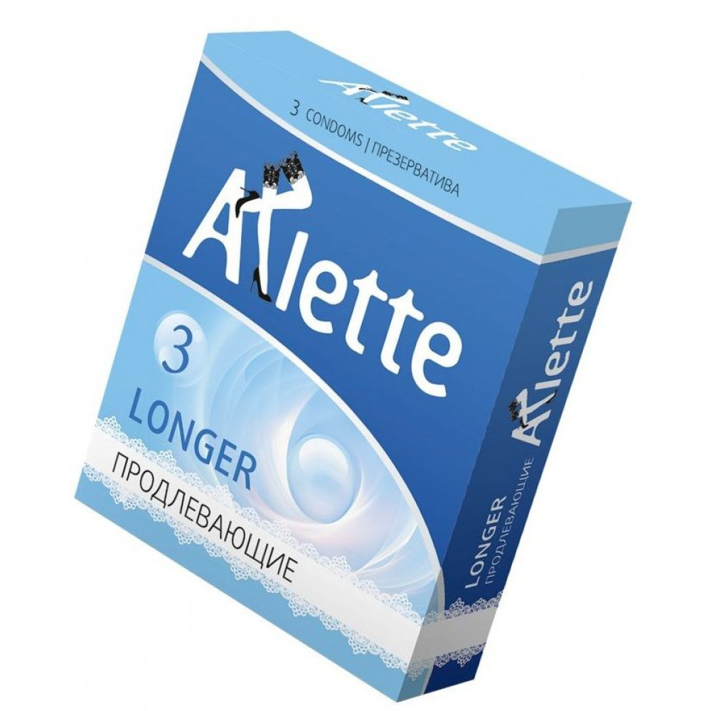 Презервативы Arlette Longer с продлевающим эффектом - 3 шт. Презервативы Arlette Longer с продлевающим эффектом - 3 шт.