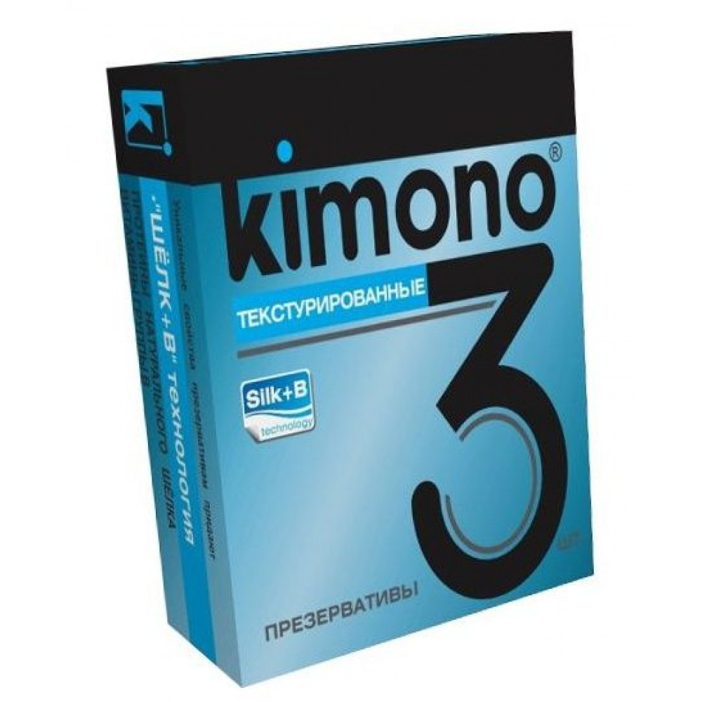 Текстурированные презервативы KIMONO - 3 шт. Текстурированные презервативы KIMONO - 3 шт.