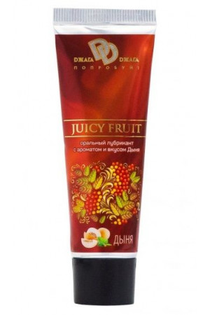 Интимный съедобный лубрикант JUICY FRUIT с ароматом дыни - 30 мл.