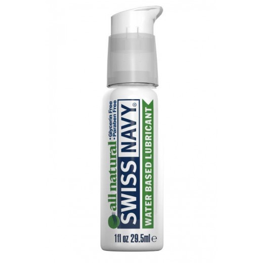 Гипоаллергенный лубрикант Swiss Navy All Natural Water Base Lubricant - 29,5 мл.