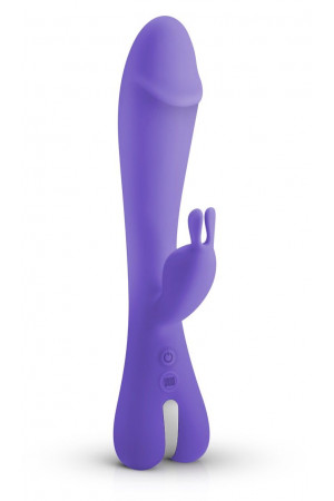 Фиолетовый вибратор-кролик Trix Rabbit Vibrator - 22,5 см.