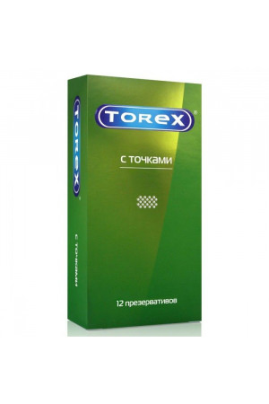 Текстурированные презервативы Torex "С точками" - 12 шт.