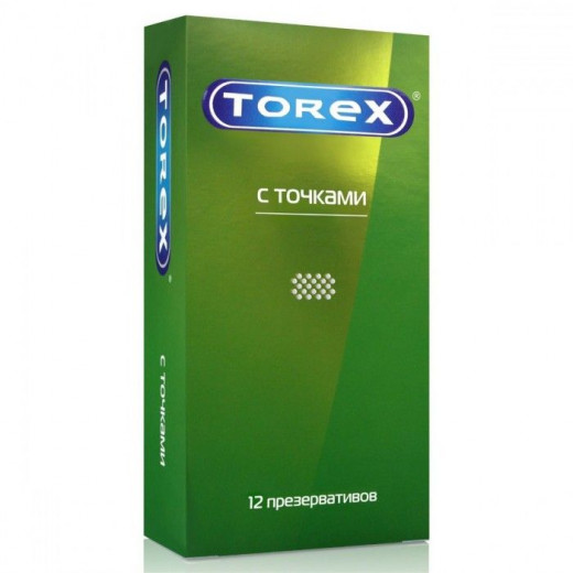 Текстурированные презервативы Torex "С точками" - 12 шт.