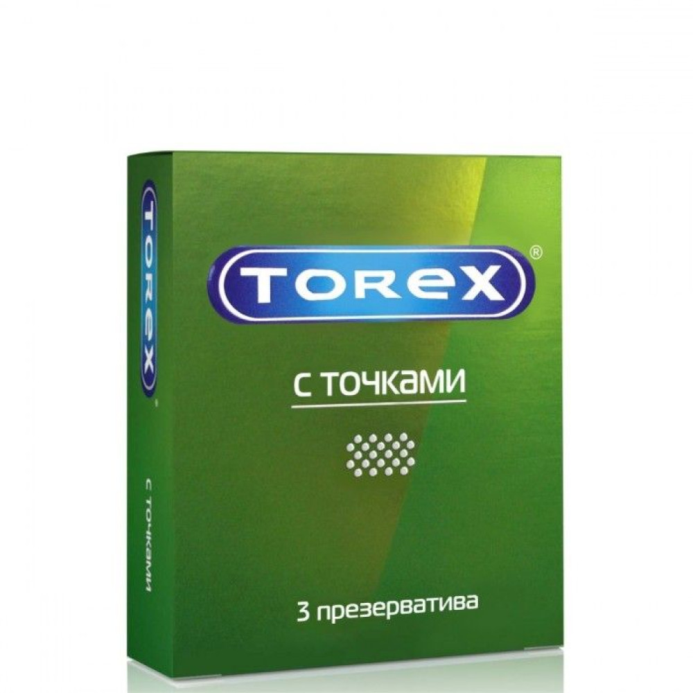Текстурированные презервативы Torex "С точками" - 3 шт. Текстурированные презервативы Torex "С точками" - 3 шт.