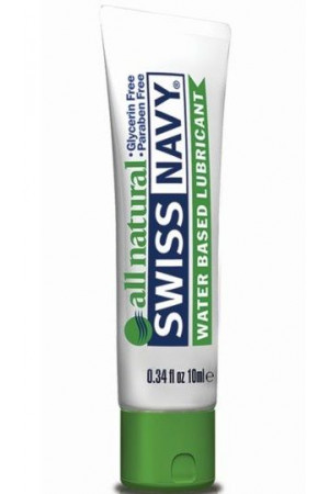 Гипоаллергенный лубрикант Swiss Navy All Natural Water Base Lubricant - 10 мл.