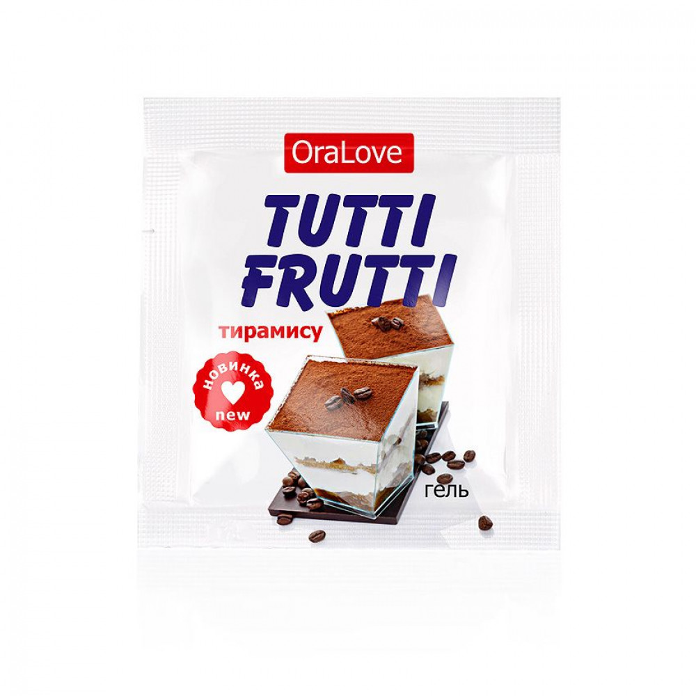 Пробник гель-смазки Tutti-frutti со вкусом тирамису - 4 гр. Пробник гель-смазки Tutti-frutti со вкусом тирамису - 4 гр.