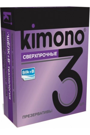 Сверхпрочные презервативы KIMONO - 3 шт.