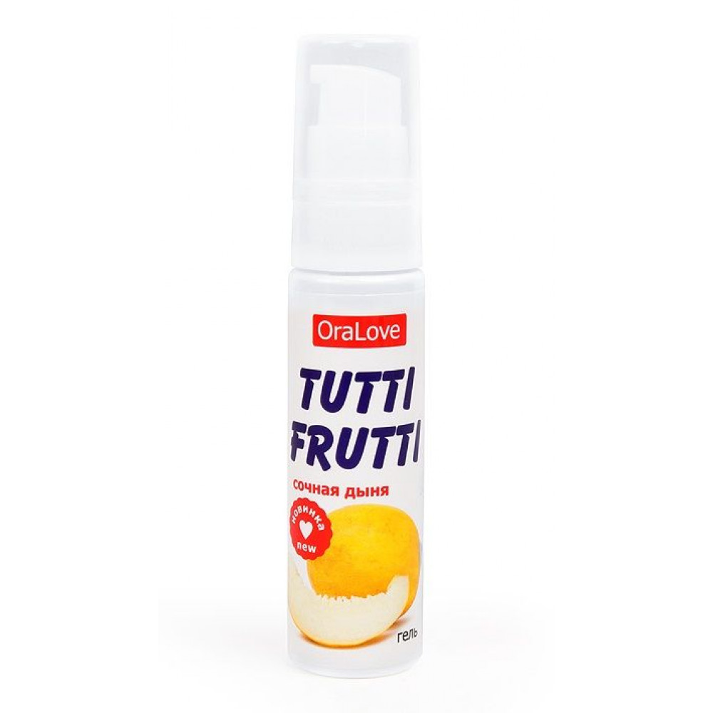 Гель-смазка Tutti-frutti со вкусом сочной дыни - 30 гр. Гель-смазка Tutti-frutti со вкусом сочной дыни - 30 гр.