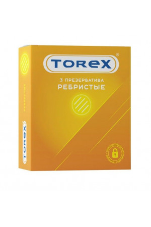 Текстурированные презервативы Torex "Ребристые" - 3 шт.