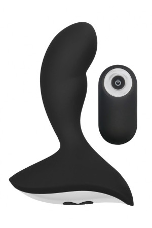 Черный массажер простаты с пультом N 79 Rechargeable P-Spot Stimulator