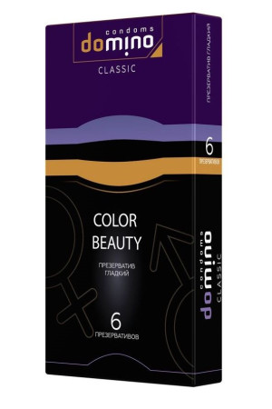 Разноцветные презервативы DOMINO Colour Beauty - 6 шт.