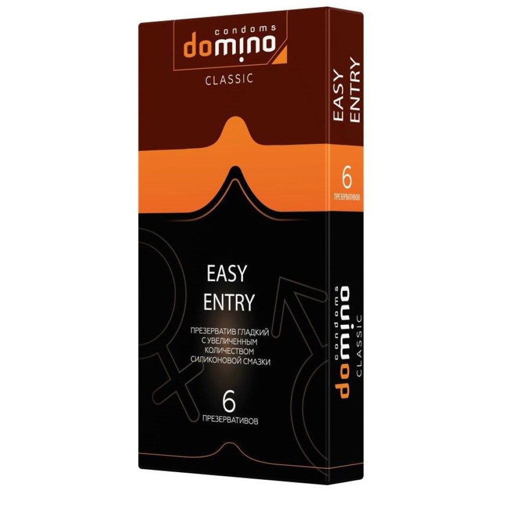 Презервативы с увеличенным количеством смазки DOMINO Easy Entry - 6 шт. Презервативы с увеличенным количеством смазки DOMINO Easy Entry - 6 шт.