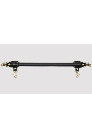 Черная распорка для ног Bound to You Faux Leather Spreader Bar - 50,8 см.