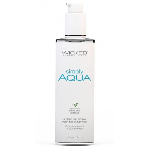 Легкий лубрикант на водной основе Wicked Simply AQUA - 120 мл.