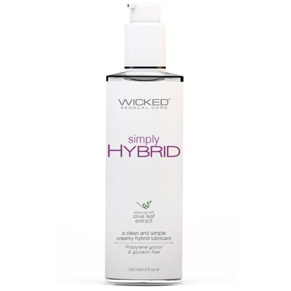 Водно-силиконовый лубрикант Wicked Simply HYBRID - 120 мл. Водно-силиконовый лубрикант Wicked Simply HYBRID - 120 мл.