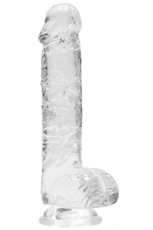 Прозрачный фаллоимитатор Realrock Crystal Clear 6 inch - 17 см.