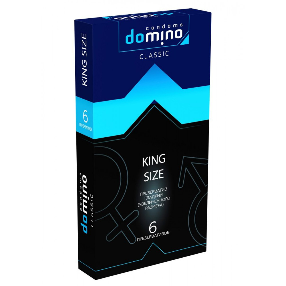 Презервативы увеличенного размера DOMINO Classic King size - 6 шт. Презервативы увеличенного размера DOMINO Classic King size - 6 шт.