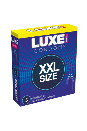 Презервативы увеличенного размера LUXE Royal XXL Size - 3 шт.