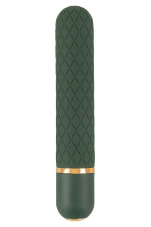 Зеленый мини-вибратор Luxurious Bullet Vibrator - 12,6 см.