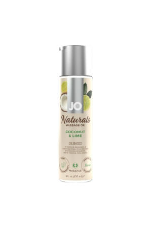 Массажное масло с ароматом кокоса и лайма JO Naturals Coconut & Lime - 120 мл.