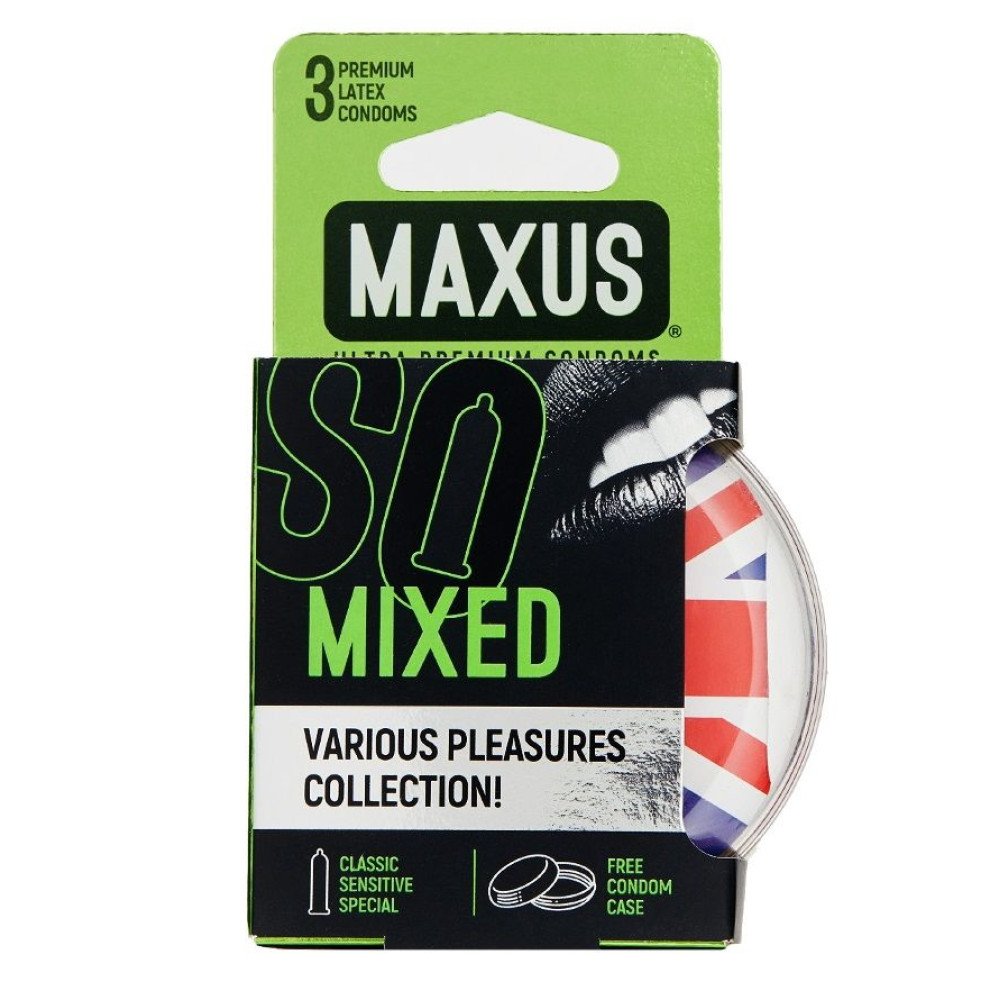 Презервативы в пластиковом кейсе MAXUS AIR Mixed - 3 шт. Презервативы в пластиковом кейсе MAXUS AIR Mixed - 3 шт.