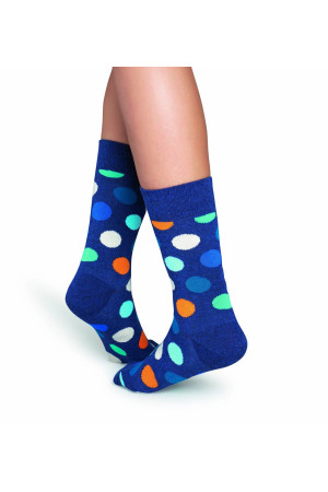 Синие носки унисекс Big Dot Sock в крупный цветной горох