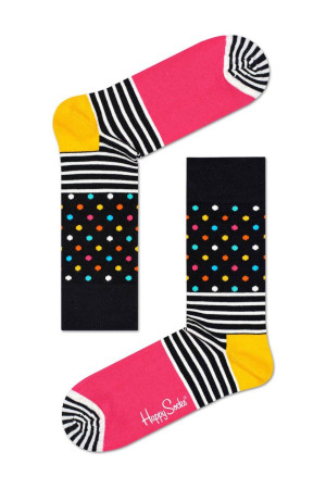 Яркие носки Stripes And Dots Sock с точками и полосками