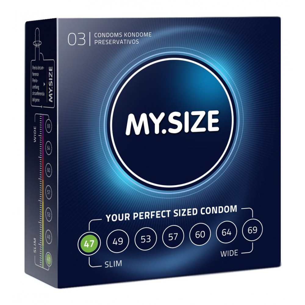 Презервативы MY.SIZE размер 47 - 3 шт. Презервативы MY.SIZE размер 47 - 3 шт.