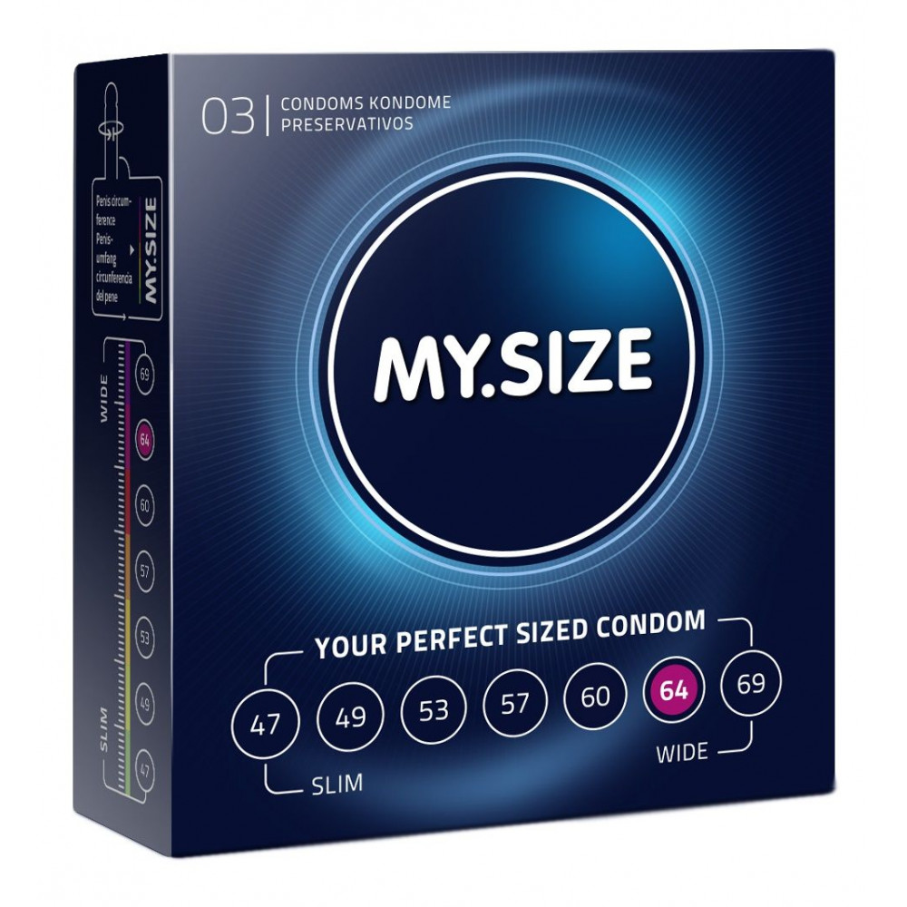 Презервативы MY.SIZE размер 64 - 3 шт. Презервативы MY.SIZE размер 64 - 3 шт.