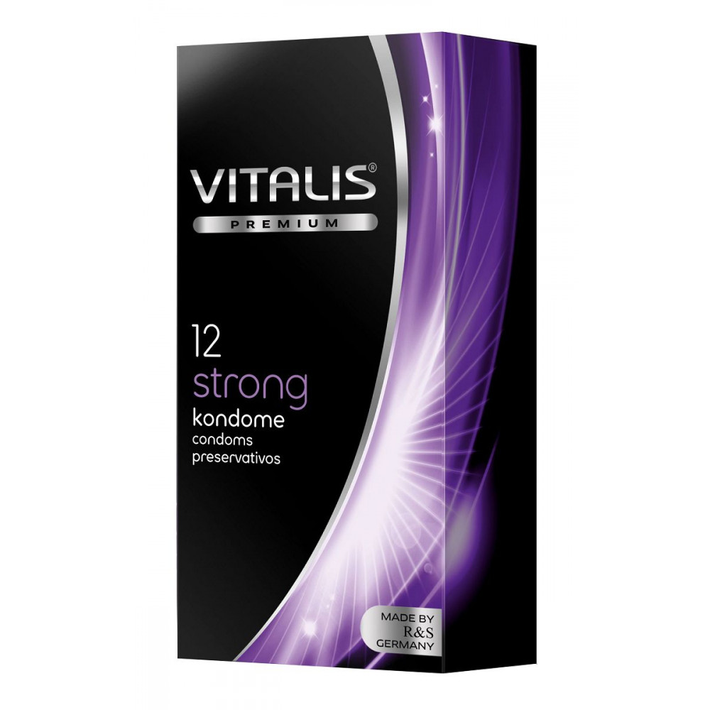 Презервативы с утолщённой стенкой VITALIS PREMIUM strong - 12 шт. Презервативы с утолщённой стенкой VITALIS PREMIUM strong - 12 шт.