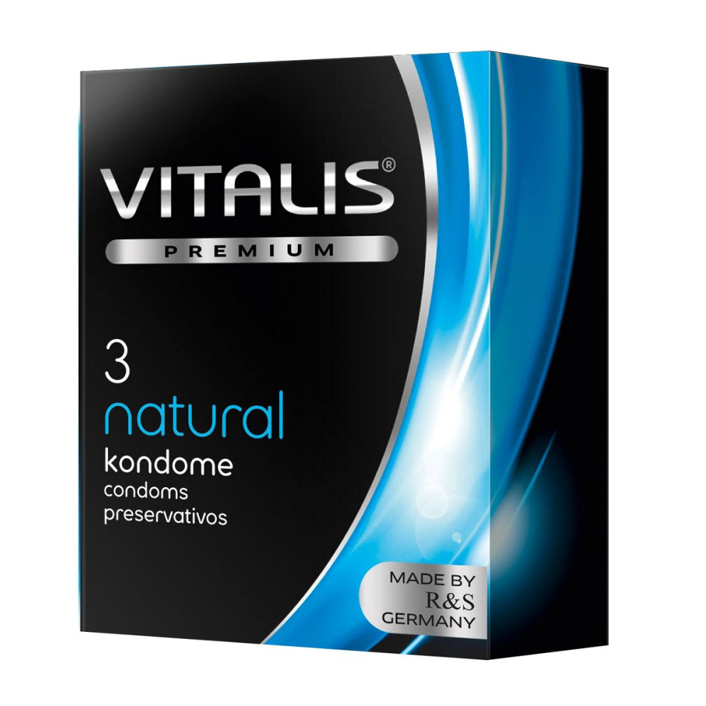 Классические презервативы VITALIS PREMIUM natural - 3 шт. Классические презервативы VITALIS PREMIUM natural - 3 шт.