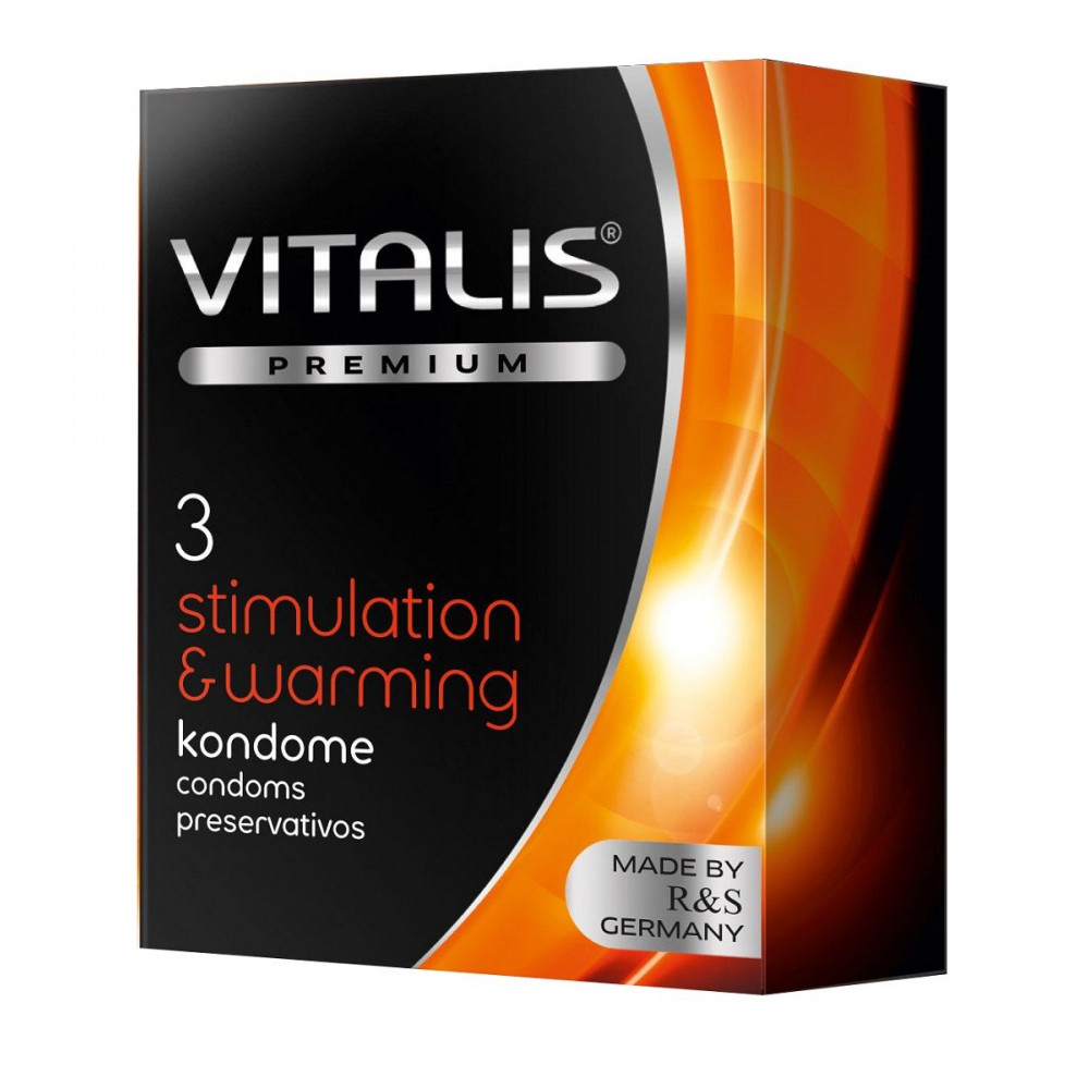 Презервативы VITALIS PREMIUM stimulation & warming с согревающим эффектом - 3 шт. Презервативы VITALIS PREMIUM stimulation & warming с согревающим эффектом - 3 шт.