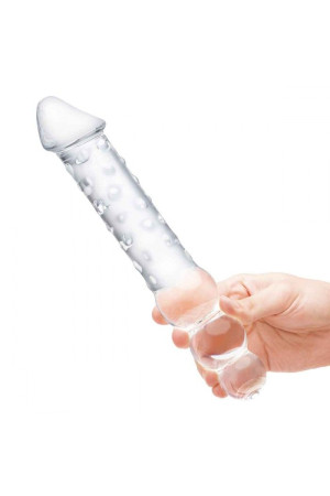 Прозрачный двухсторонний стимулятор 12" Double Ended Dildo - 28 см.