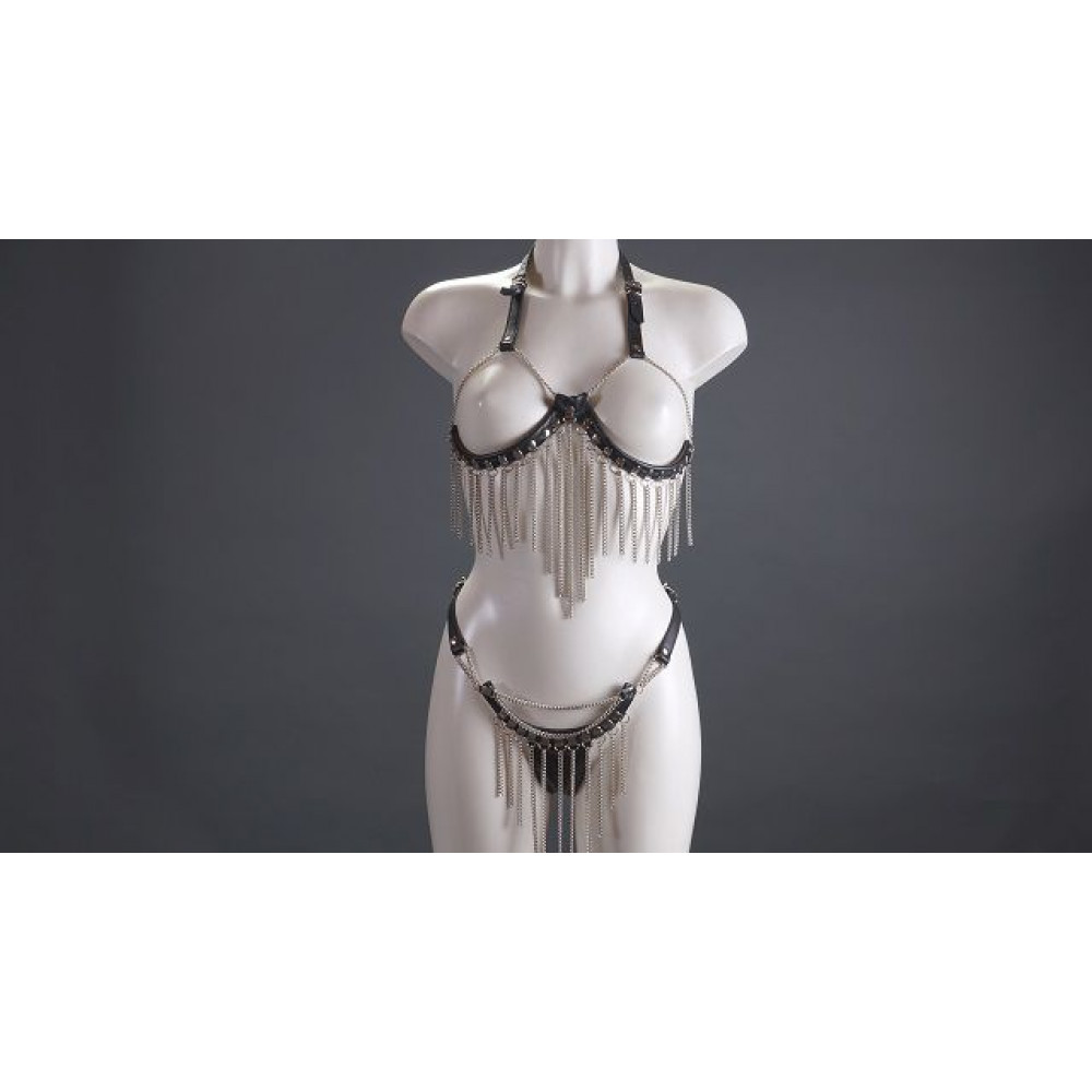 Женский комплект с цепочками Женский комплект с цепочками