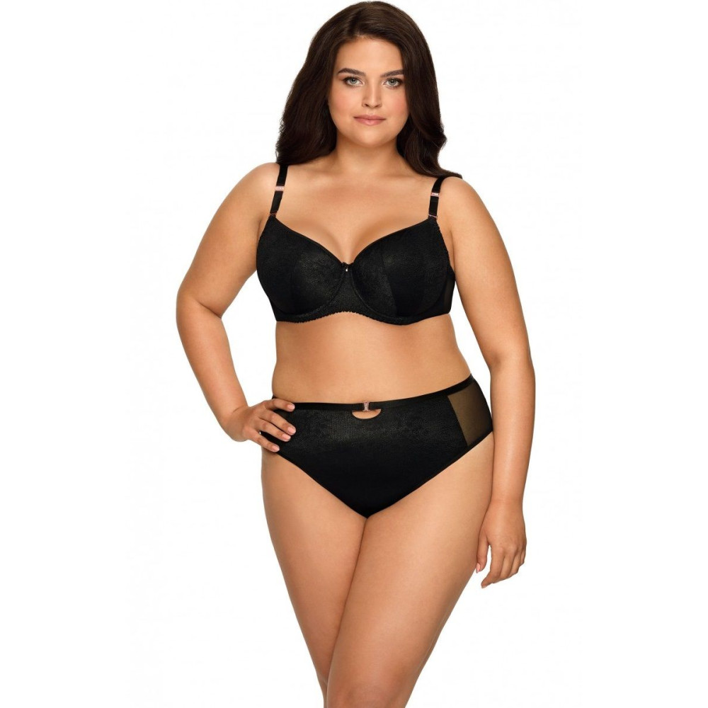 Трусики-слип из эластичной ткани с сетчатыми вставками по бокам Трусики-слип из эластичной ткани с сетчатыми вставками по бокам