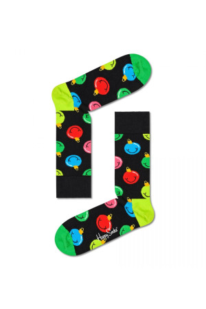 Носки унисекс Jingle Smiley Sock с елочными игрушками