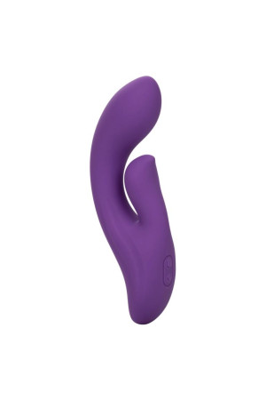 Фиолетовый вибратор-кролик Stella Liquid Silicone Dual Pleaser - 17,25 см.