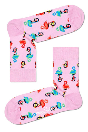 Носки унисекс Flamingo Half Crew Sock с фламинго на колесах