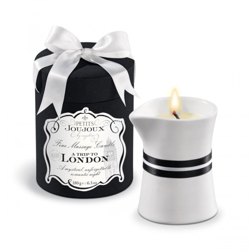 Массажное масло в виде большой свечи Petits Joujoux London с ароматом ревеня, амбры и чёрной смородины Массажное масло в виде большой свечи Petits Joujoux London с ароматом ревеня, амбры и чёрной смородины