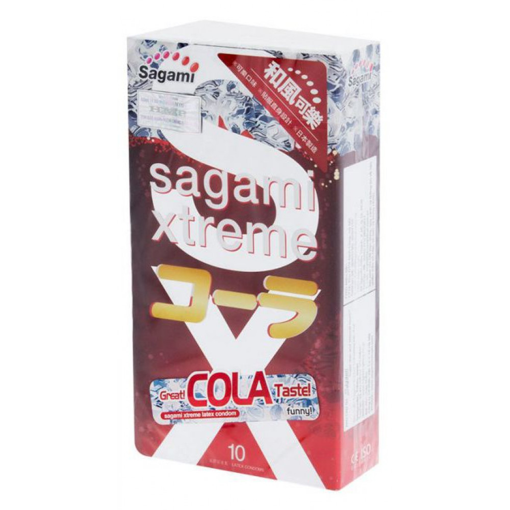 Ароматизированные презервативы Sagami Xtreme Cola - 10 шт. Ароматизированные презервативы Sagami Xtreme Cola - 10 шт.