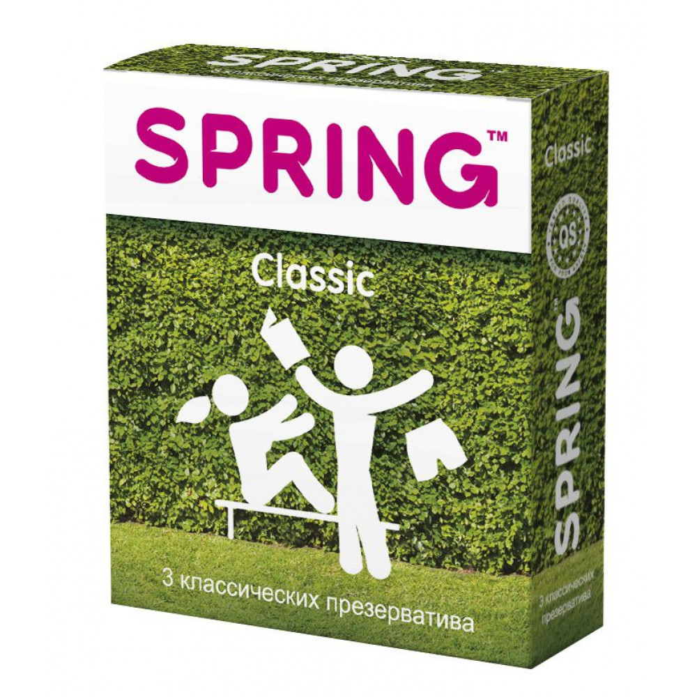 Классические презервативы SPRING CLASSIC - 3 шт. Классические презервативы SPRING CLASSIC - 3 шт.