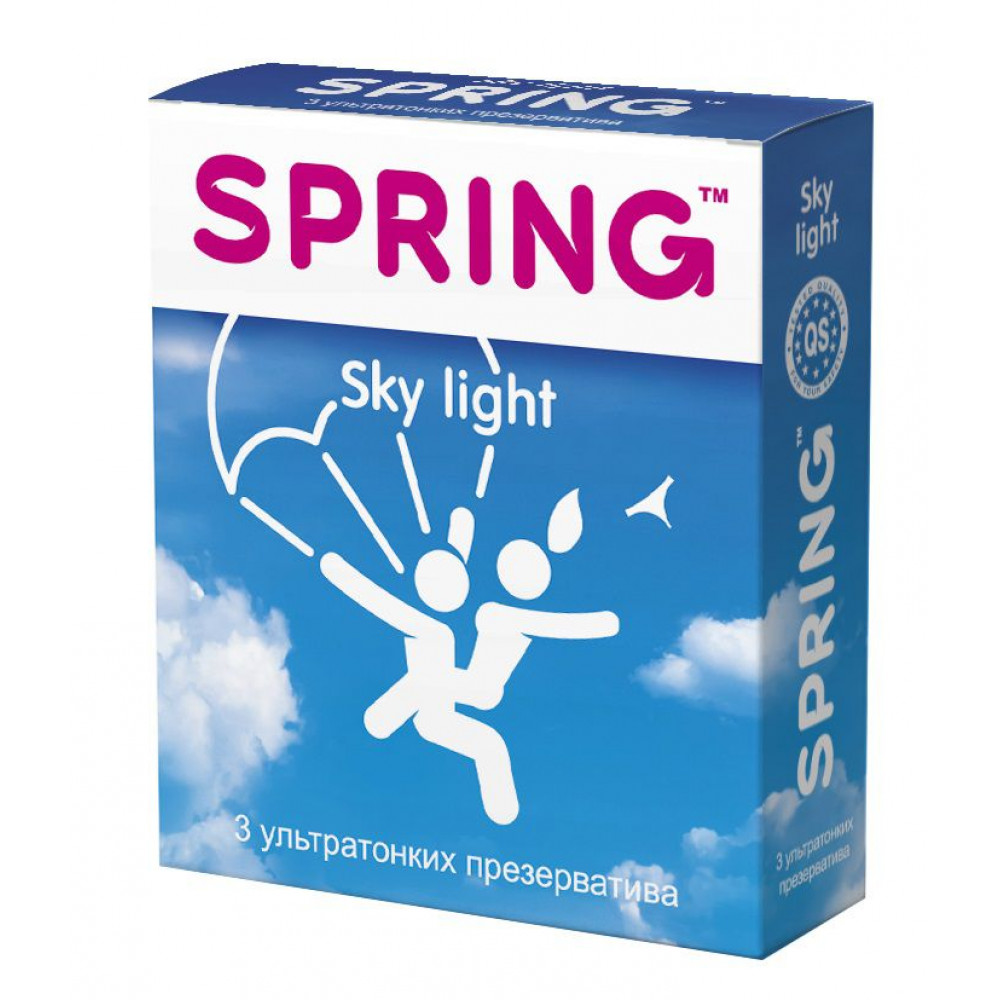 Ультратонкие презервативы SPRING SKY LIGHT - 3 шт. Ультратонкие презервативы SPRING SKY LIGHT - 3 шт.