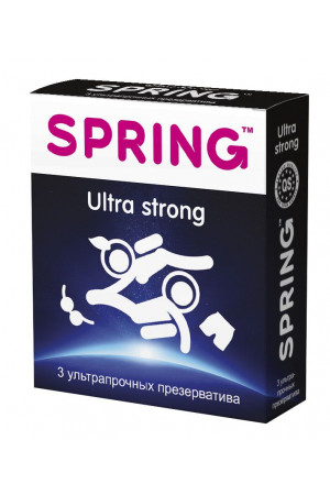 Ультрапрочные презервативы SPRING ULTRA STRONG - 3 шт.