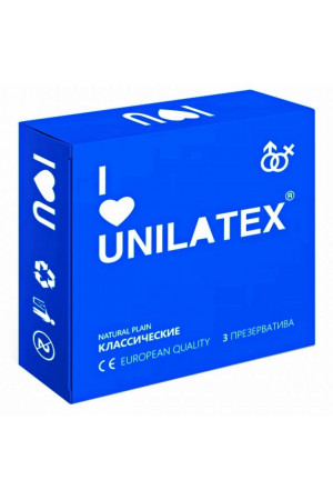 Классические презервативы Unilatex Natural Plain - 3 шт.