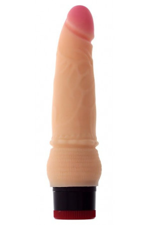 Вибратор-реалистик со встроенным пультом REALSTUFF 6INCH VIBRATOR - 15,5 см.